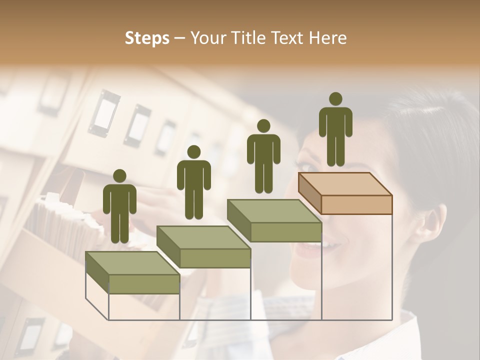 Caucasian Box Research PowerPoint Template