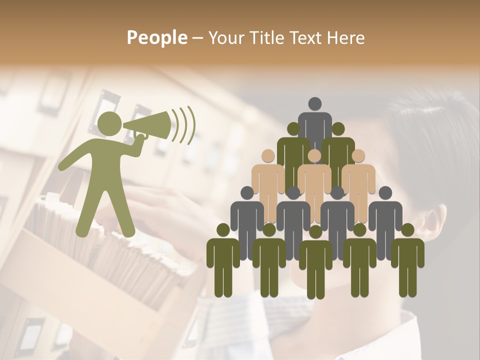 Caucasian Box Research PowerPoint Template