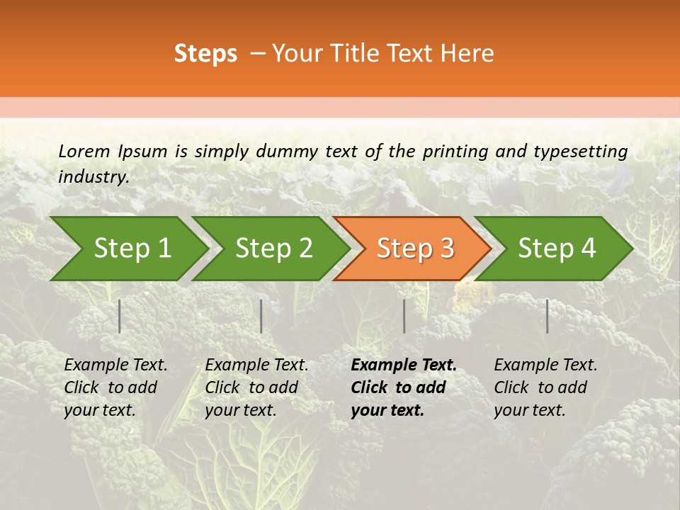 Agriculture Collard Greens Organic PowerPoint Template