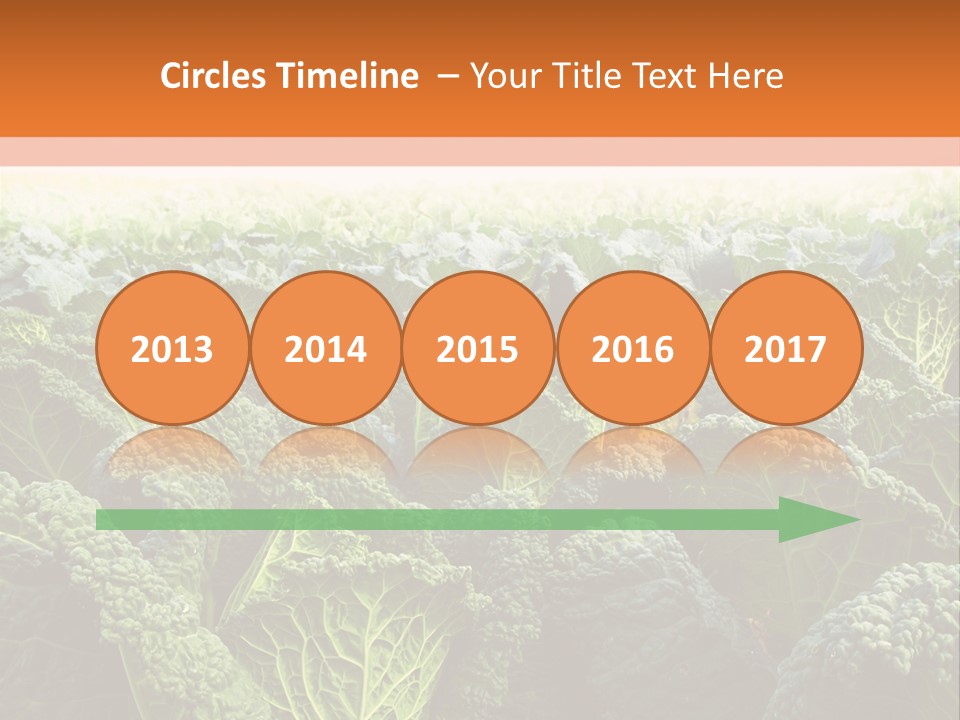 Agriculture Collard Greens Organic PowerPoint Template