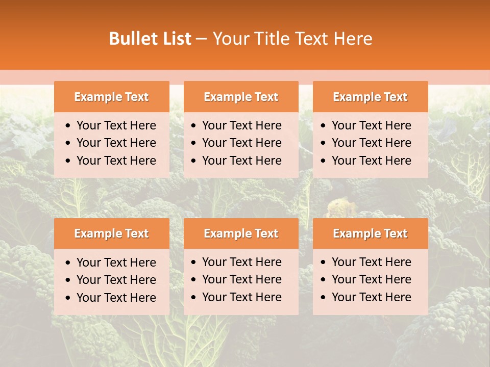 Agriculture Collard Greens Organic PowerPoint Template