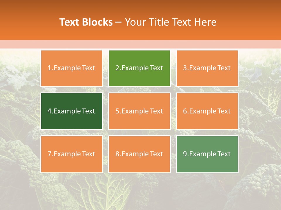 Agriculture Collard Greens Organic PowerPoint Template