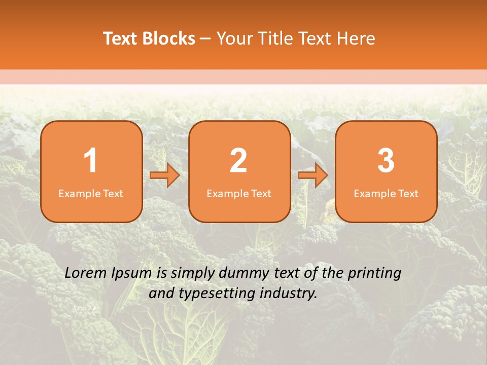 Agriculture Collard Greens Organic PowerPoint Template