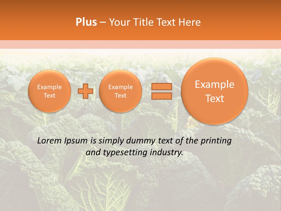 Agriculture Collard Greens Organic PowerPoint Template