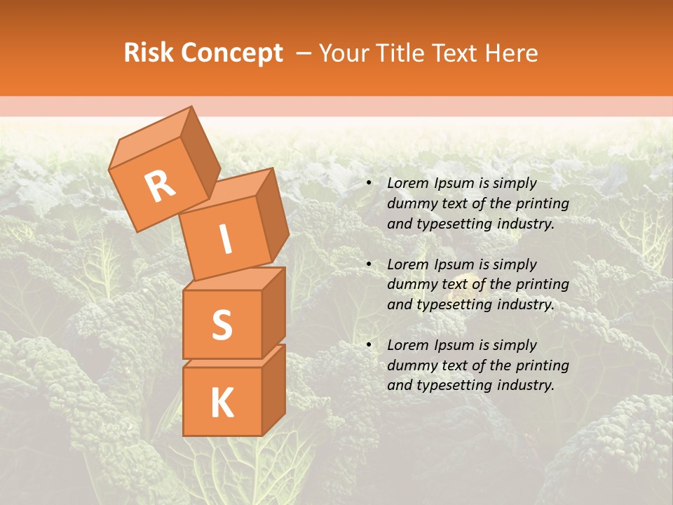 Agriculture Collard Greens Organic PowerPoint Template