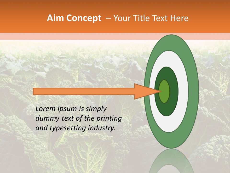 Agriculture Collard Greens Organic PowerPoint Template