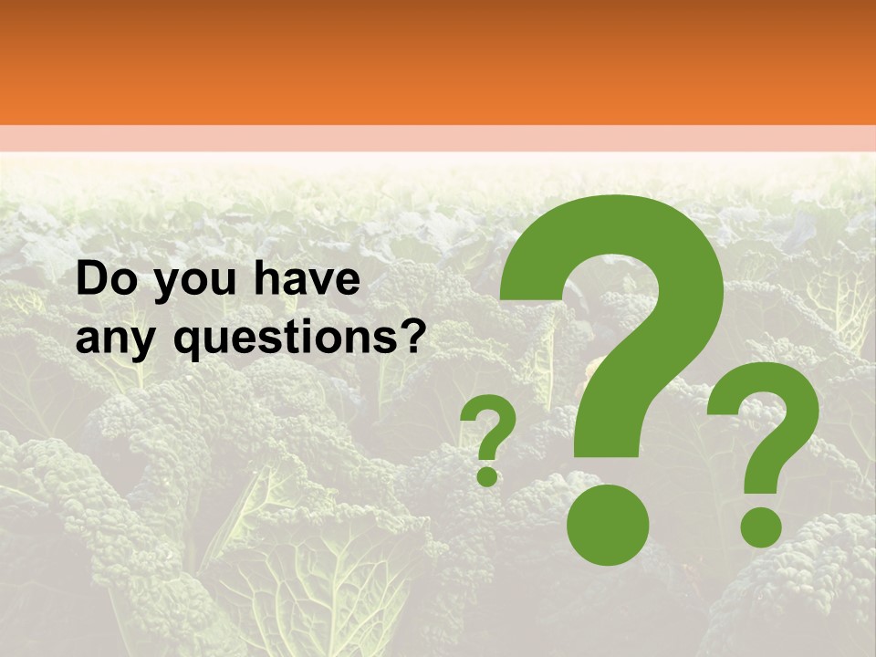 Agriculture Collard Greens Organic PowerPoint Template