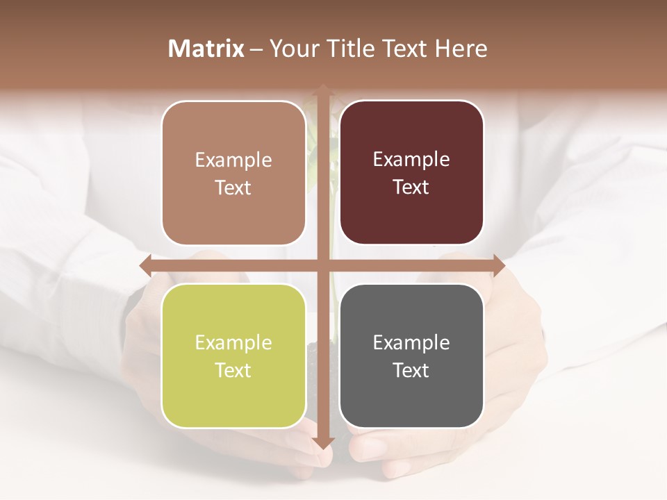 Gardening Hand Life PowerPoint Template