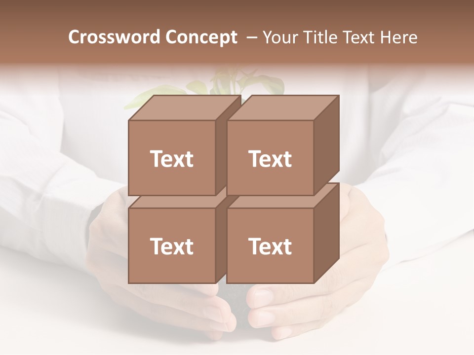 Gardening Hand Life PowerPoint Template