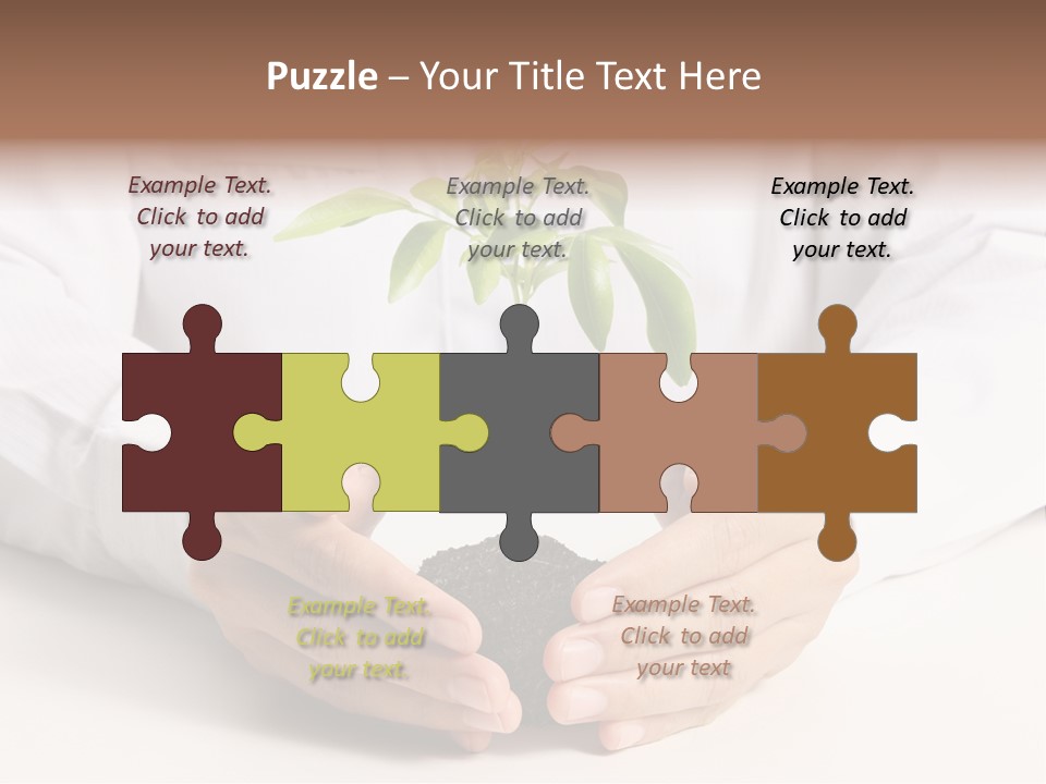 Gardening Hand Life PowerPoint Template