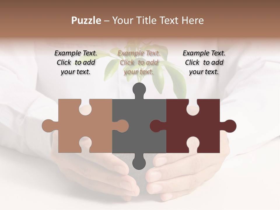 Gardening Hand Life PowerPoint Template