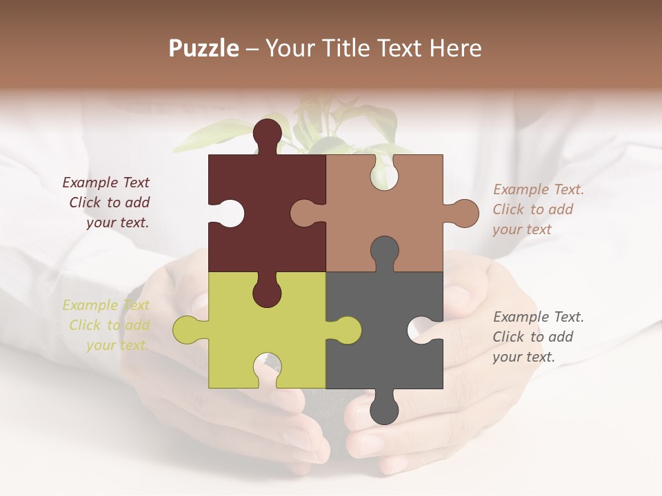 Gardening Hand Life PowerPoint Template