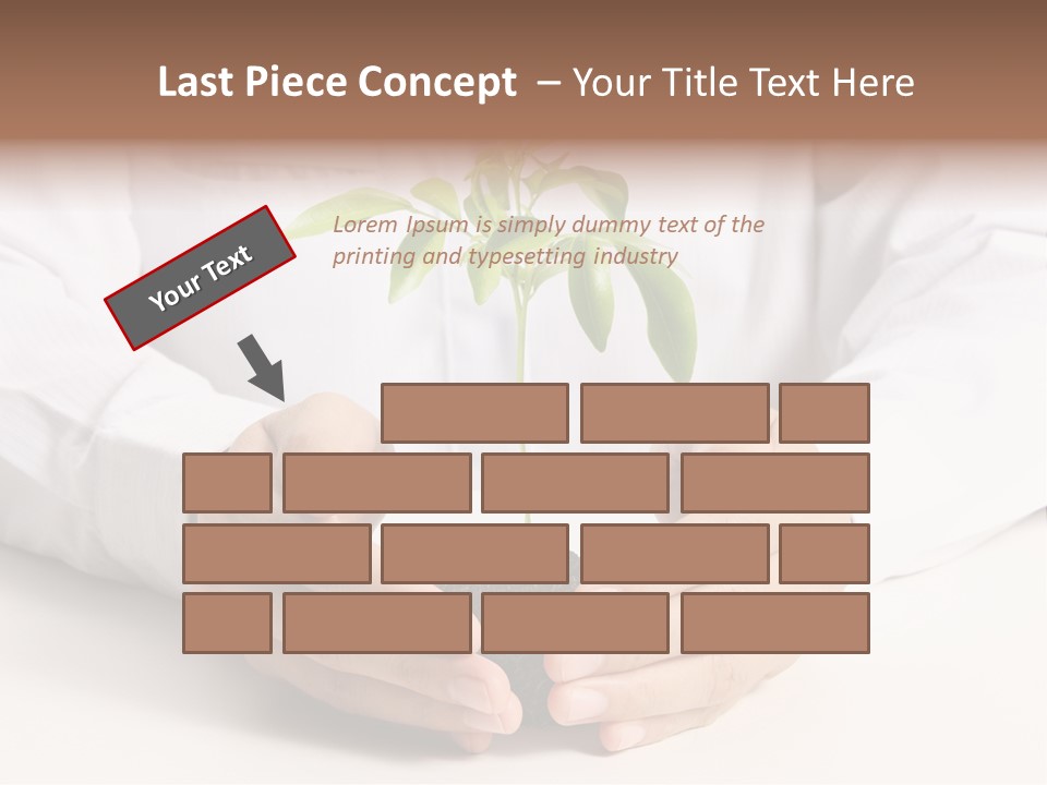 Gardening Hand Life PowerPoint Template