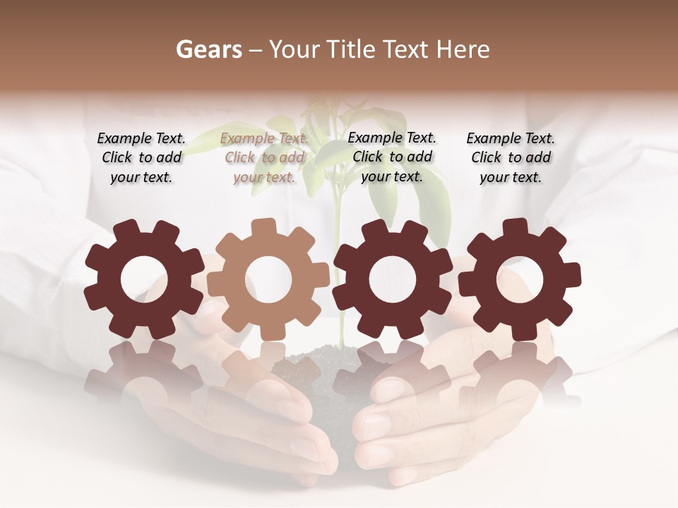 Gardening Hand Life PowerPoint Template