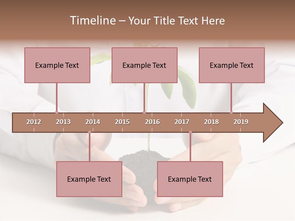 Gardening Hand Life PowerPoint Template