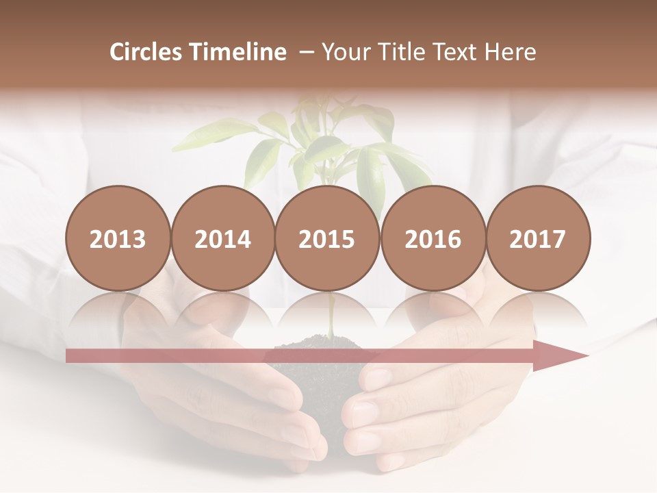 Gardening Hand Life PowerPoint Template