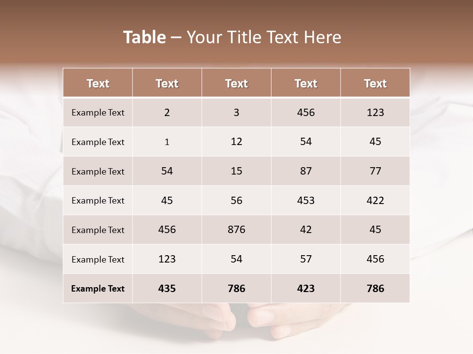 Gardening Hand Life PowerPoint Template