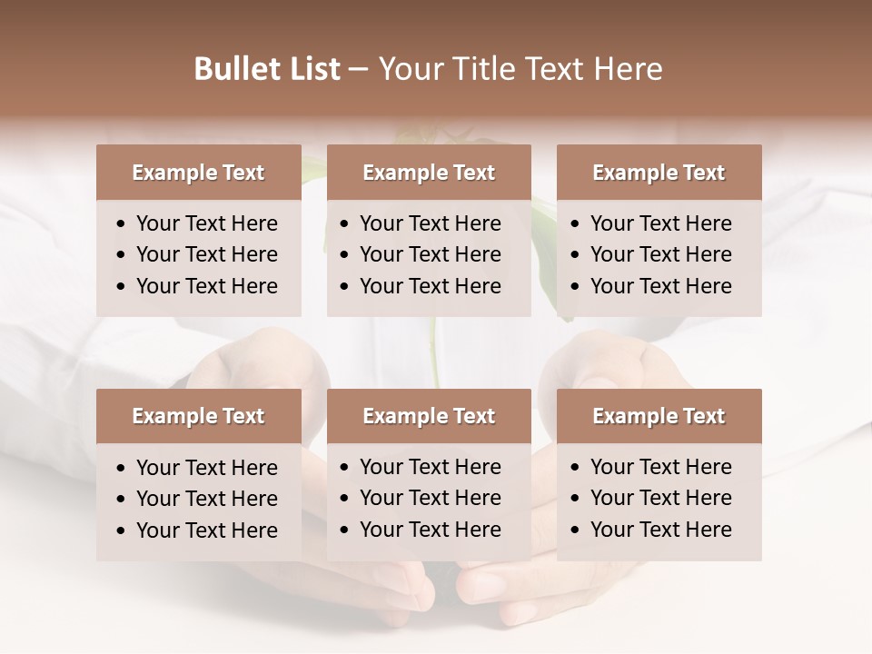 Gardening Hand Life PowerPoint Template