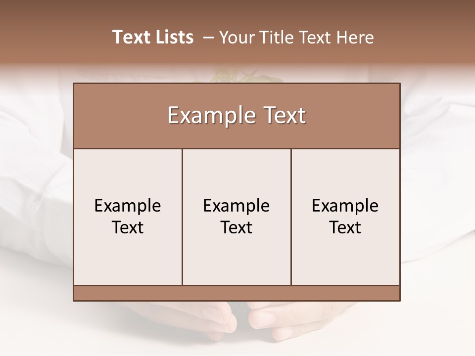 Gardening Hand Life PowerPoint Template