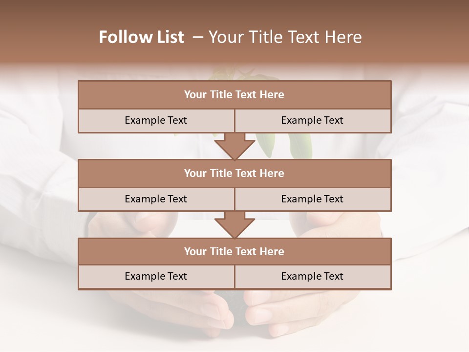 Gardening Hand Life PowerPoint Template