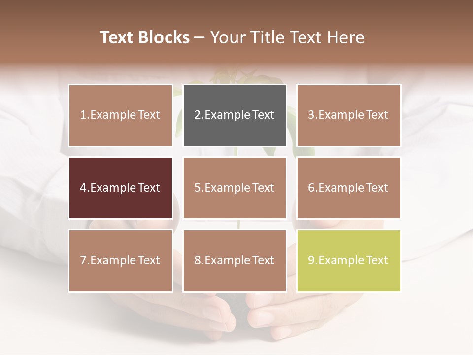 Gardening Hand Life PowerPoint Template