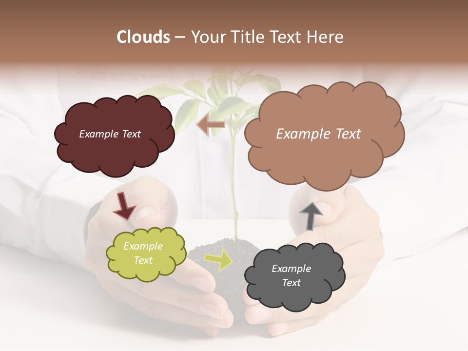 Gardening Hand Life PowerPoint Template