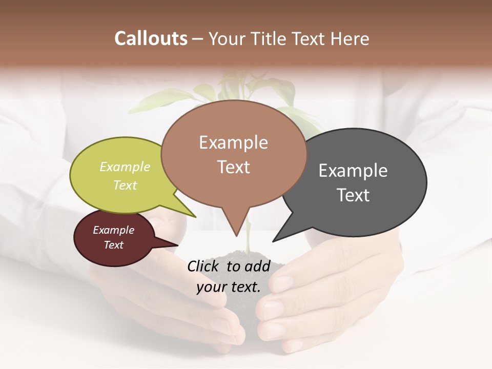 Gardening Hand Life PowerPoint Template