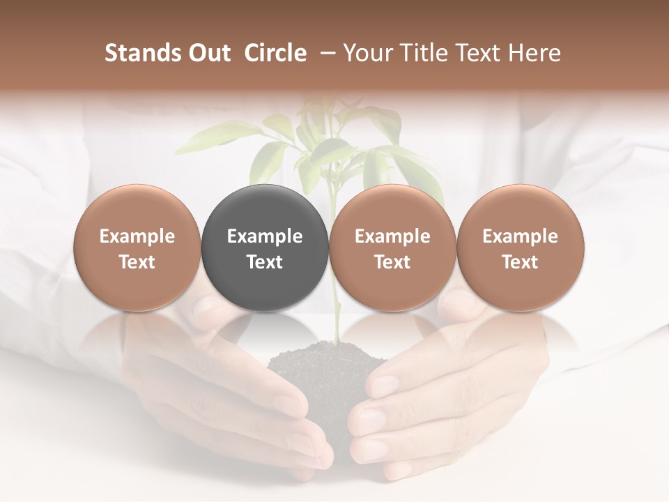 Gardening Hand Life PowerPoint Template