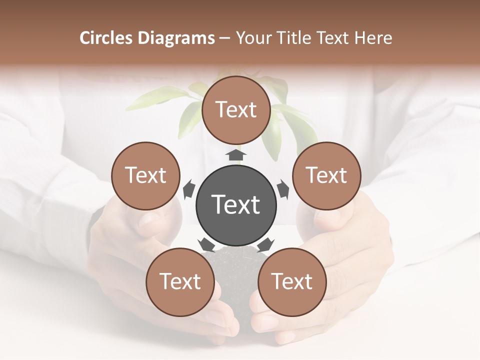 Gardening Hand Life PowerPoint Template