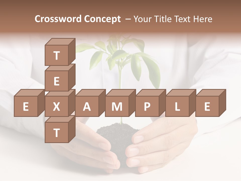 Gardening Hand Life PowerPoint Template