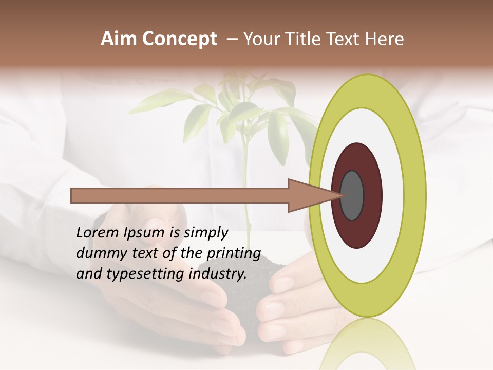 Gardening Hand Life PowerPoint Template