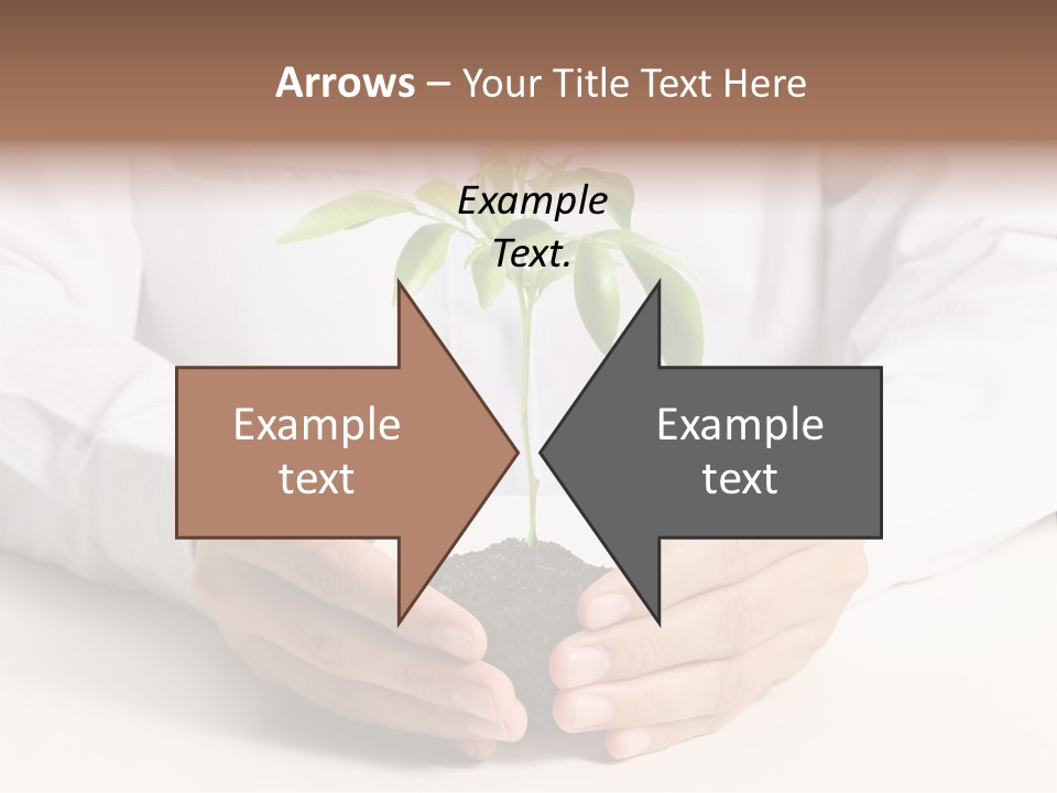 Gardening Hand Life PowerPoint Template