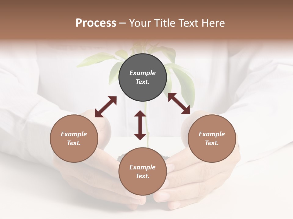 Gardening Hand Life PowerPoint Template
