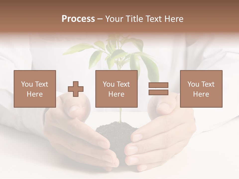 Gardening Hand Life PowerPoint Template