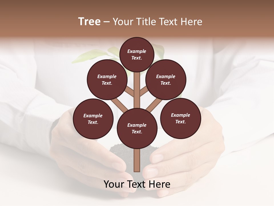 Gardening Hand Life PowerPoint Template