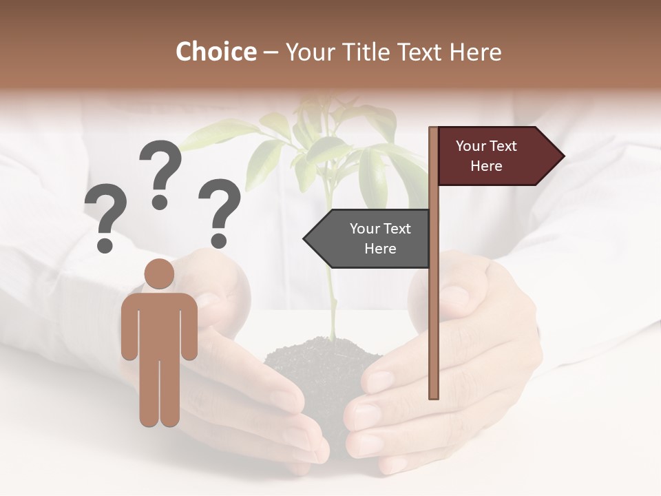 Gardening Hand Life PowerPoint Template