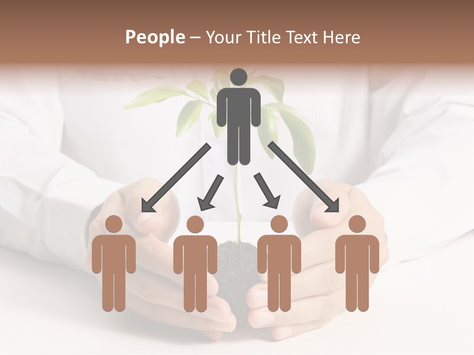 Gardening Hand Life PowerPoint Template