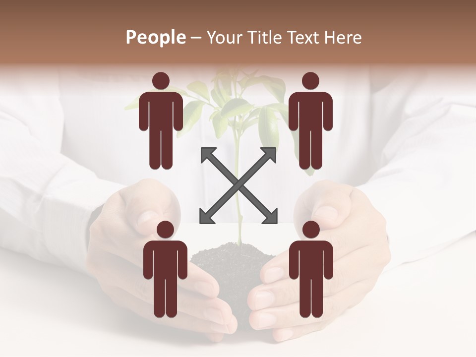 Gardening Hand Life PowerPoint Template