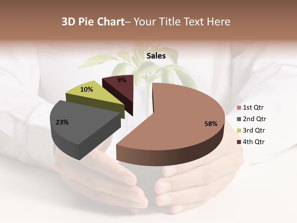 Gardening Hand Life PowerPoint Template