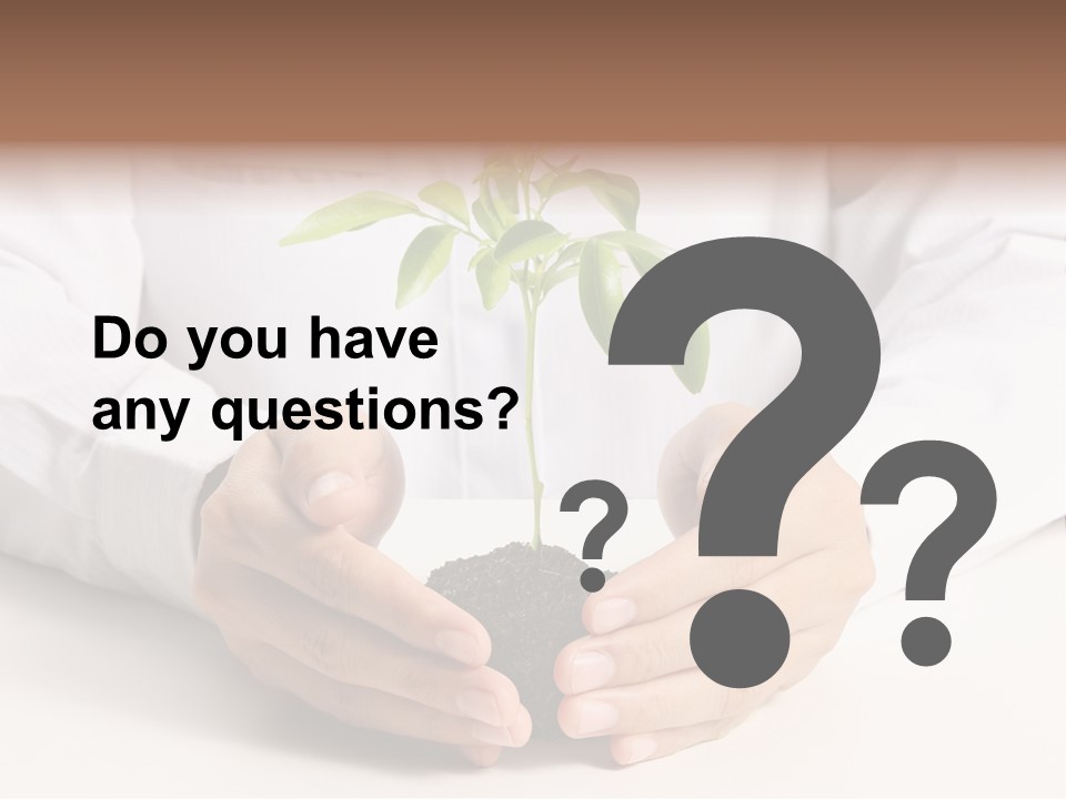 Gardening Hand Life PowerPoint Template