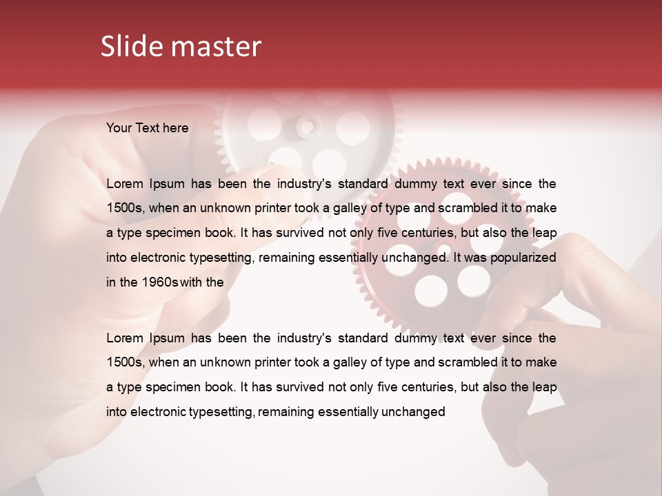 Mechanism Success Transmission PowerPoint Template