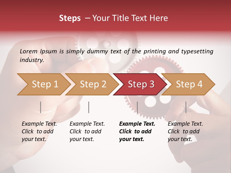 Mechanism Success Transmission PowerPoint Template