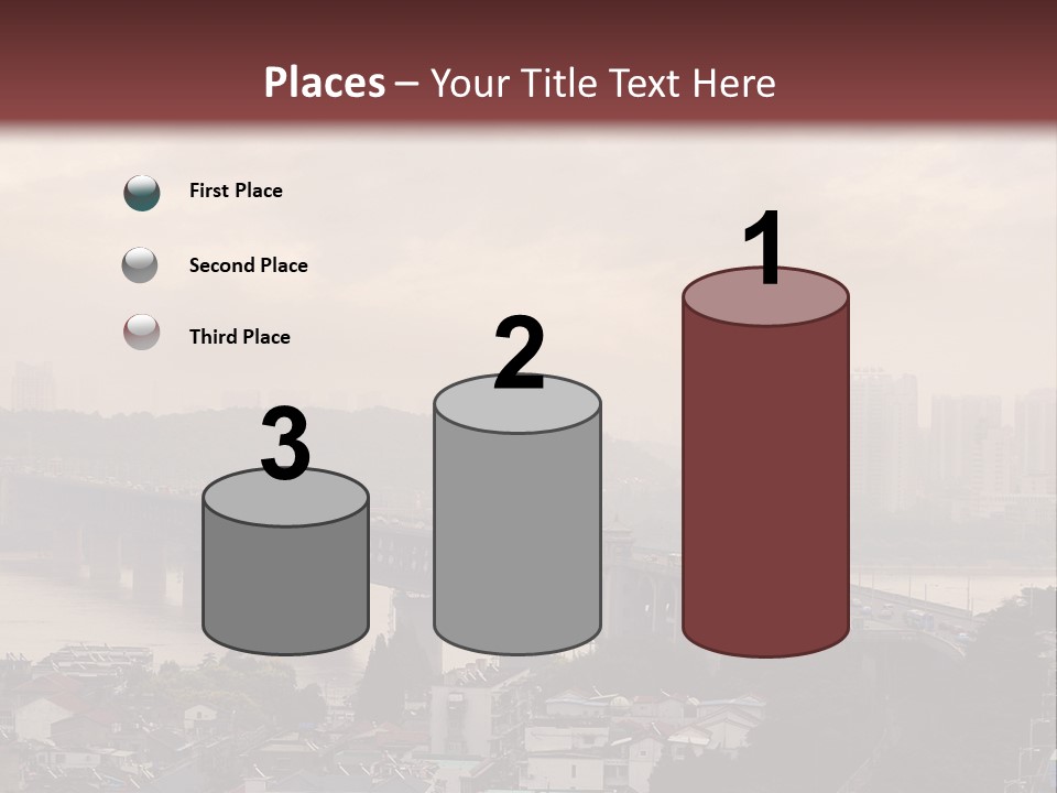 Downtown District Yangtze River Housing Development PowerPoint Template