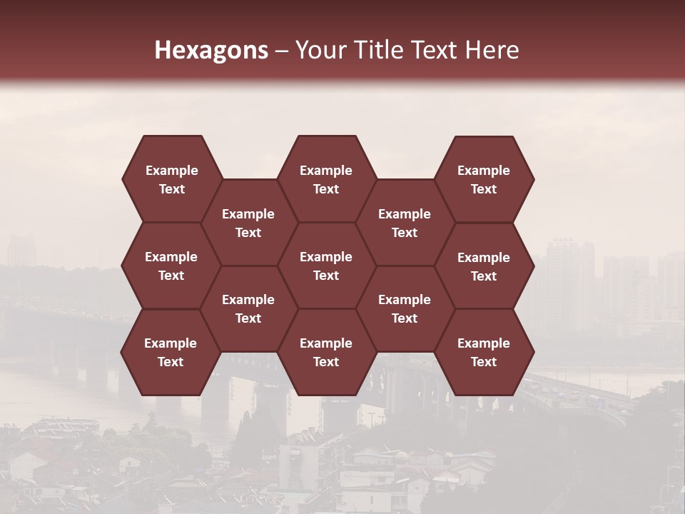 Downtown District Yangtze River Housing Development PowerPoint Template