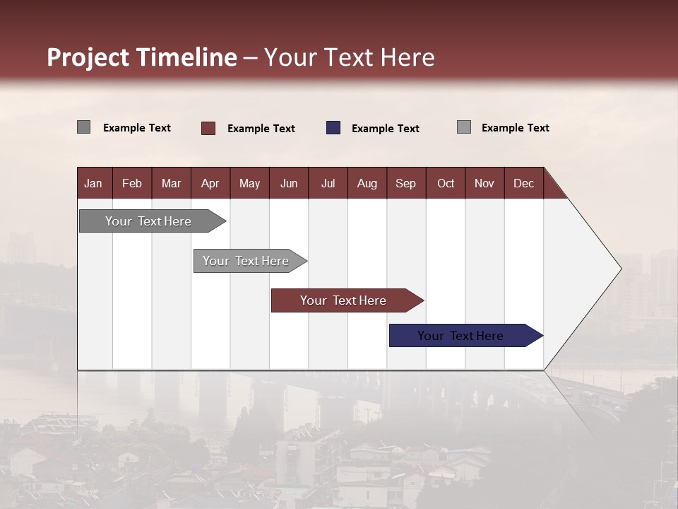 Downtown District Yangtze River Housing Development PowerPoint Template