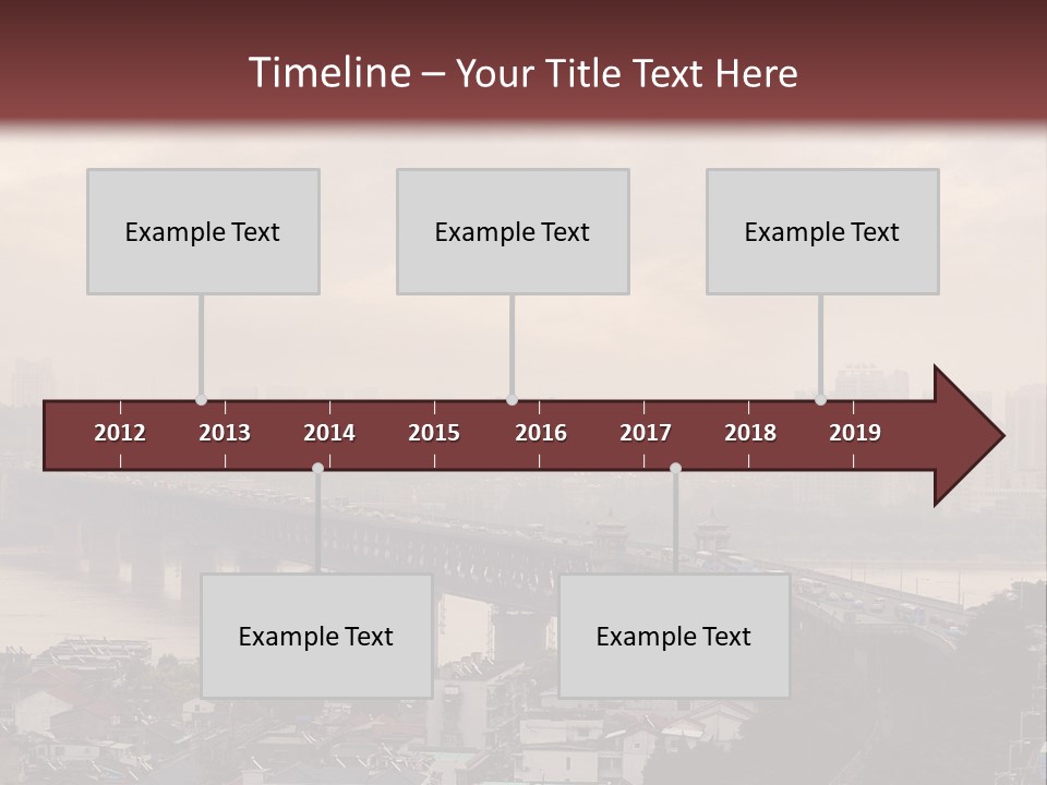 Downtown District Yangtze River Housing Development PowerPoint Template