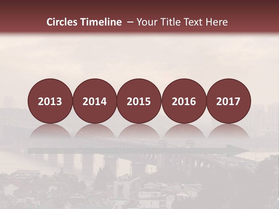 Downtown District Yangtze River Housing Development PowerPoint Template