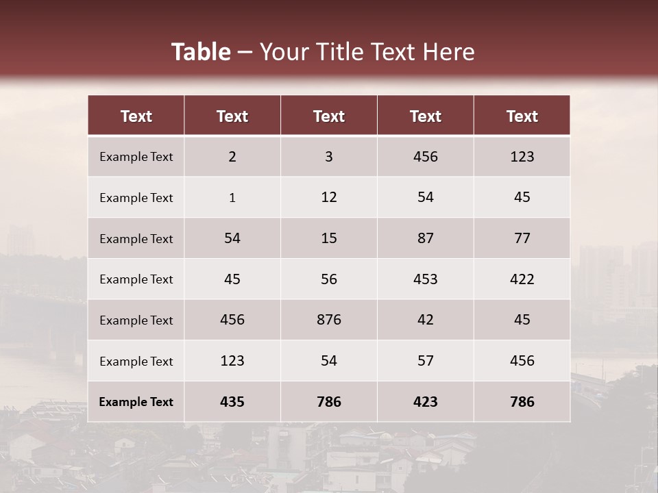 Downtown District Yangtze River Housing Development PowerPoint Template