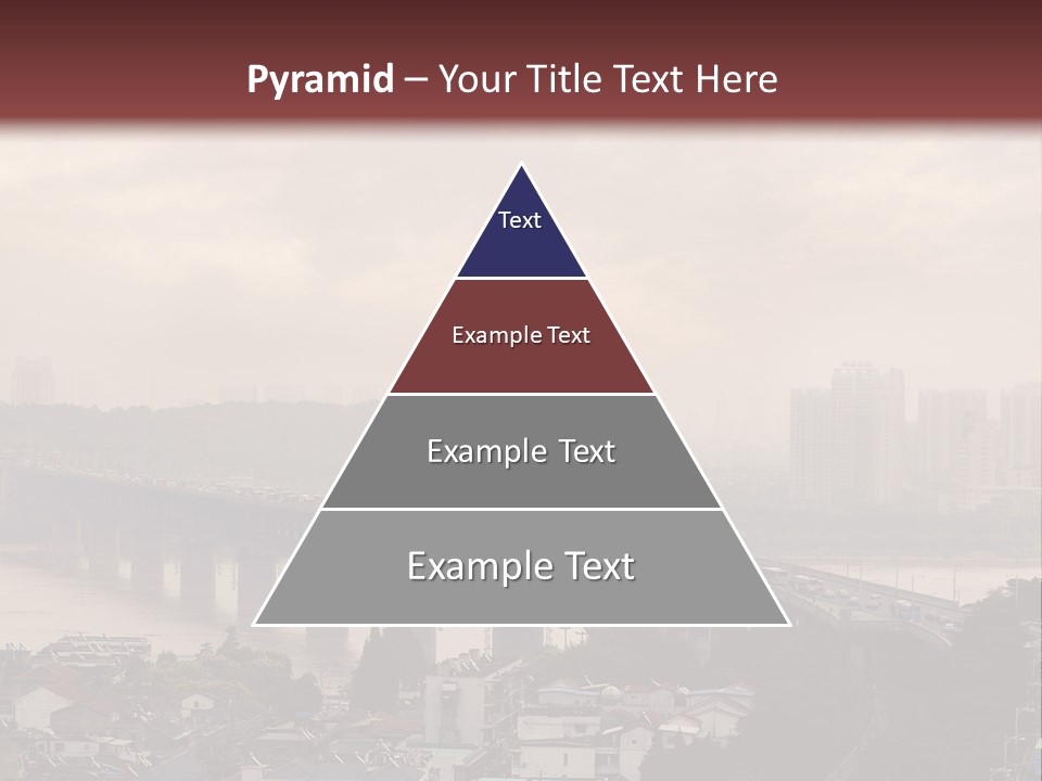 Downtown District Yangtze River Housing Development PowerPoint Template