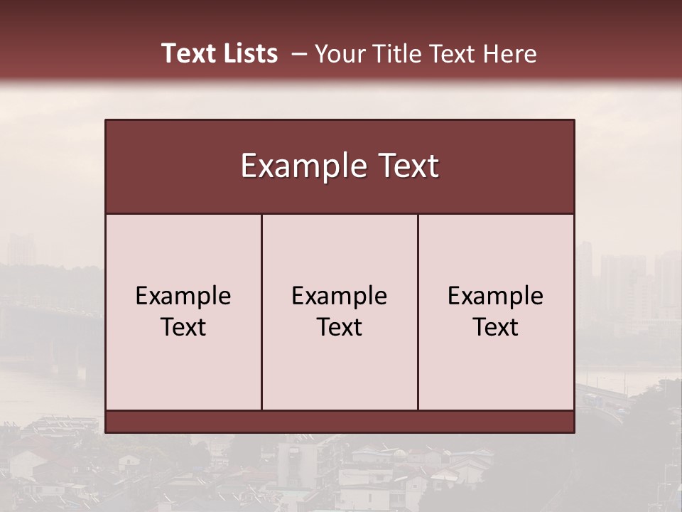 Downtown District Yangtze River Housing Development PowerPoint Template